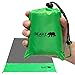 BEARZ Outdoor Beach Blanket/Compact Pocket Blanket 55″x60″, Waterproof Ground Cover, Sand Proof Picnic Mat for Travel, Hiking, Camping, Festival - Durable Tarp w/Corner Pockets, Loops & Bag (Green)