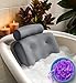 Everlasting Comfort Oreiller de Bain - Coussin de Spa avec Dossier et appuie-tête - Oreiller de Jacuzzi - Support de Cou et de tête pour Baignoire ou Douche - Accessoires de Bain