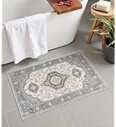 Amazon.com: Seavish Vintage Bathroom Rugs Non Slip Oriental