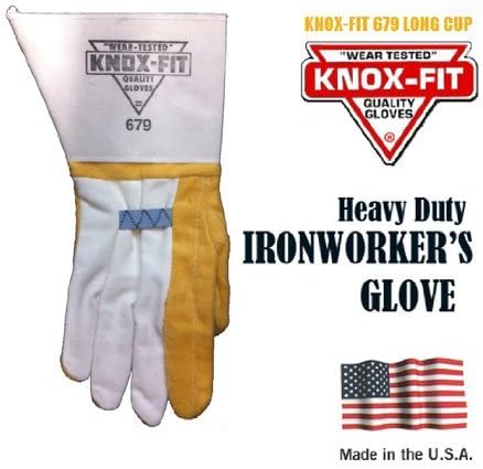 Knox-Fit 679M Gloves Ironworkers Gloves 12 Pairs. Size - Medium. Made in U.S.A. by Knoxville Gloves