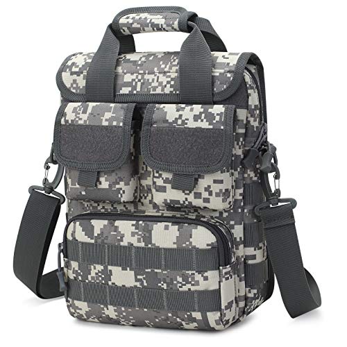 Selighting Táctical Mochila de Bandolera Expandible 12  Portátil Laptop Bolsa de Mensajero