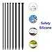 8PCS Silicone Soft Urethra Extra Long Hollow Catheter Urethra Plug Manual Masturbation Orgasm Device for Men 3/4/5/6/7/8/9/10mm (Smooth Surface)