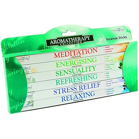 Stamford 37147 Aromatherapy Incense Pack, 6 Packs Cover