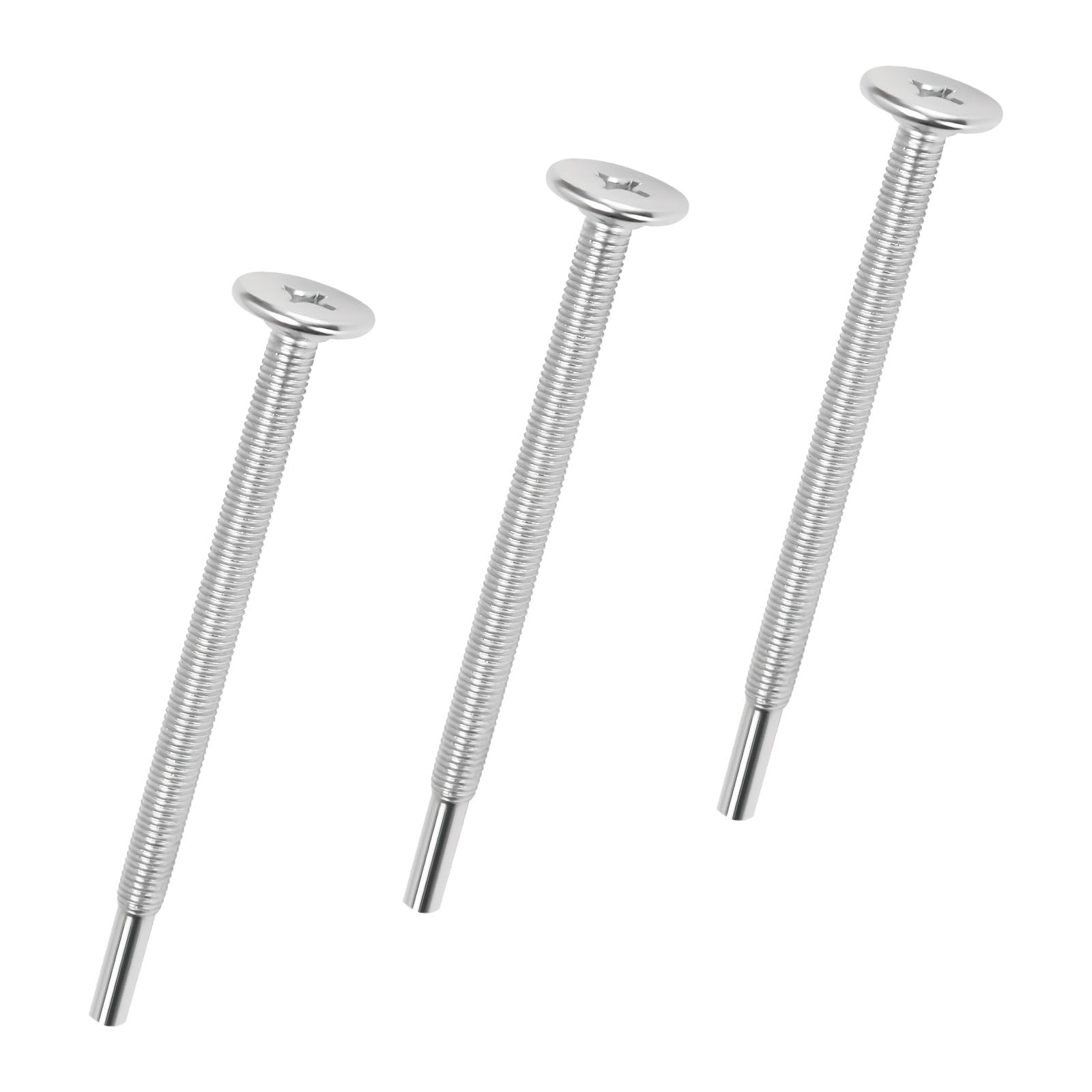 WB01X10180 Microwave Mounting Bolts for GE Microwaves, Mounting Flat Bolts Used to Microwave Cabinet Mounting Installation, 3.87" L (3 Pack)
