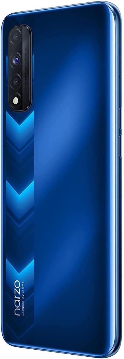 realme Narzo 30 Dual-SIM 128GB ROM + 6GB RAM (GSM Only | No CDMA) Factory Unlocked 4G Smartphone (Racing Blue) - International Version