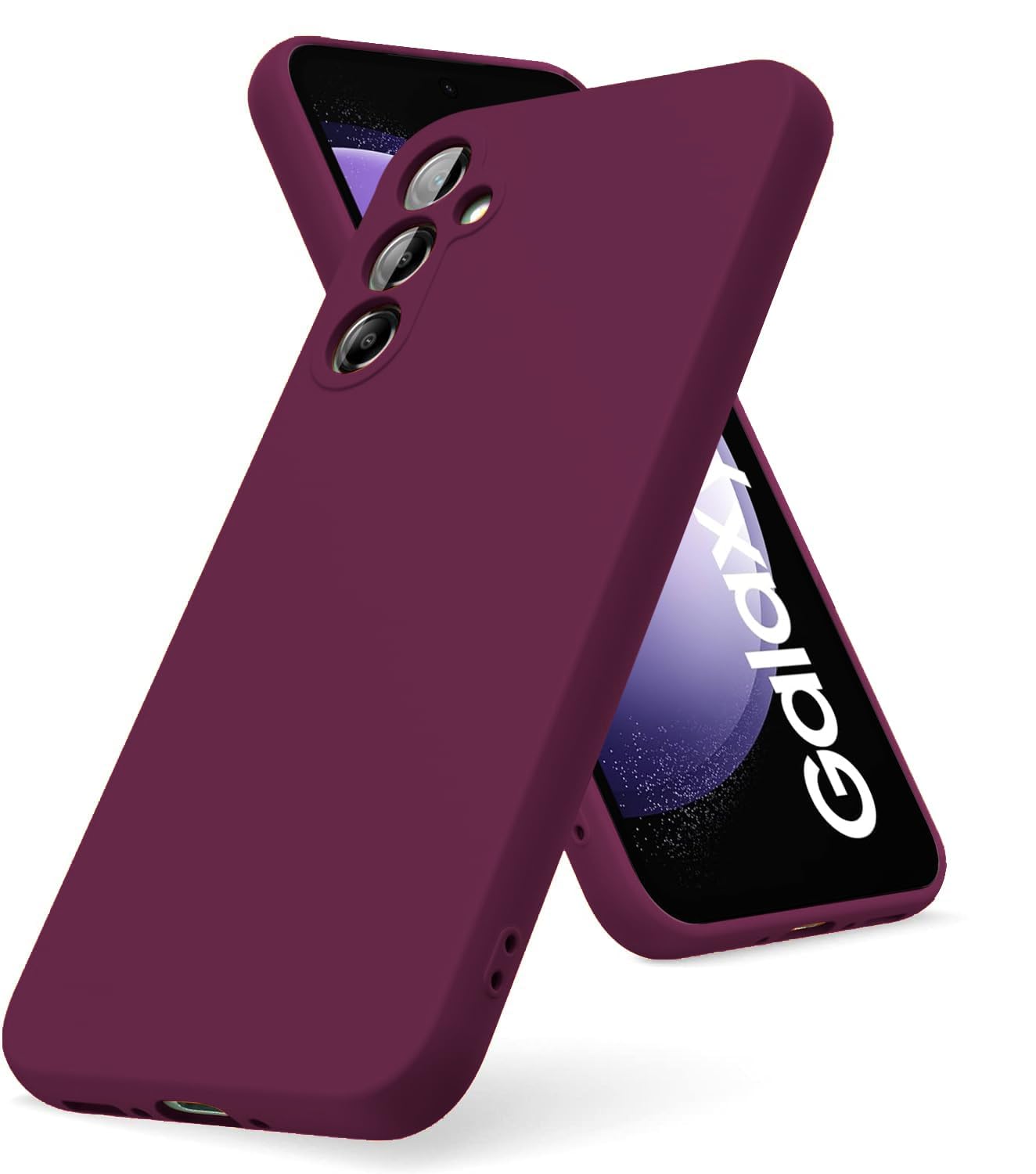 DIZORO Samsung A35 5g Case, Compatible with Mag Safe Back Cover, Matte Luxury Metallic Luster Flexible TPU Wireless Charging Shockproof Case with Camera Protector Lens (Wine Red) — Amazon image 23