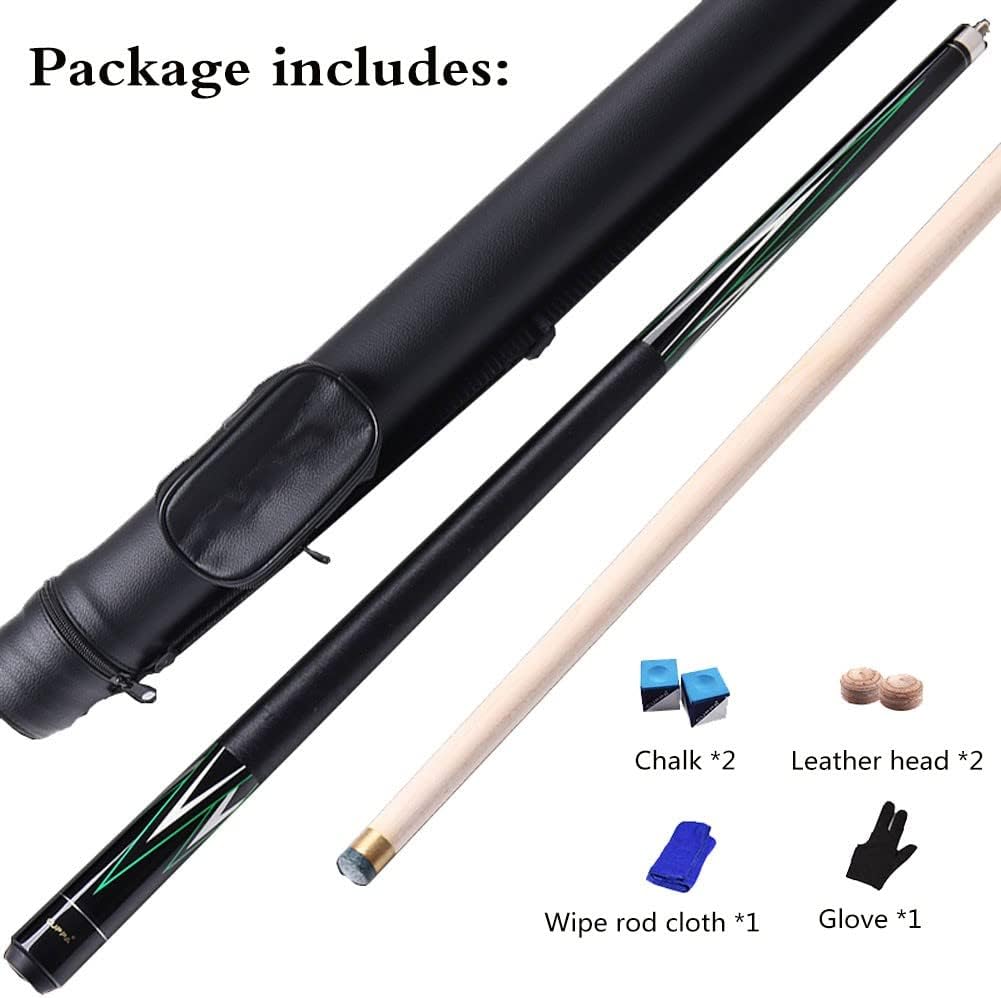 Pool Cue Billiard Cue 57 Inch 10.5Mm Tip 18-20 Oz 1/2 Maple Pool Cue Stick Kit, Suitable for Beginners and Professionals sxysdkjco 230923