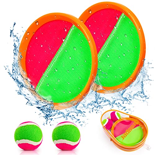 Qrooper Kids Toys Toss And Catch Game Set, Ball Sports Games With Paddles Balls And Storage Bag, Classic Outdoor Games, Beach Games, Yard Games Suitable For Kids Gift Ideal (Orange1) #TOP8