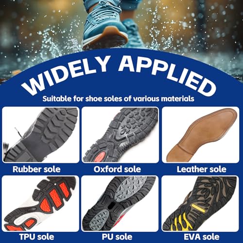 Xinyet 100ml Schuhsohlenkleber, Schuhkleber Extra Stark Wasserfest, Sekundenkleber Für Schuhsohlenkleber Für Fersenverschleiß,Sohlenentschleimung und Rissbildung (Schwarz)