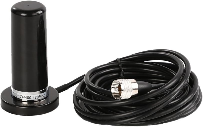 HH-N2RS Dual Band UHF VHF 400-470 136-174MHZ Mobile Radio for KT8900 TM-218 Antenna with Magnetic Mount and Cable …