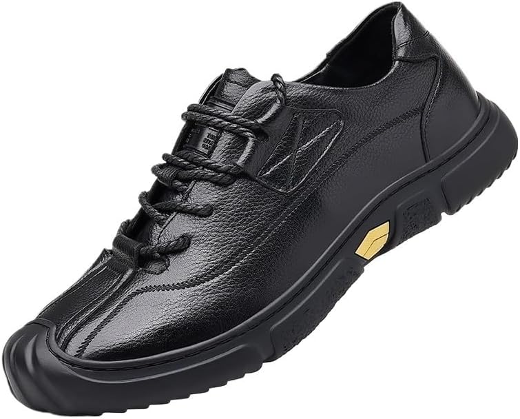 Casual Oxford Derby Orthopedic Leather Shoes No-Stripe Comfortable Walking Shoes Business Office Loafers Work Flats Sneakers