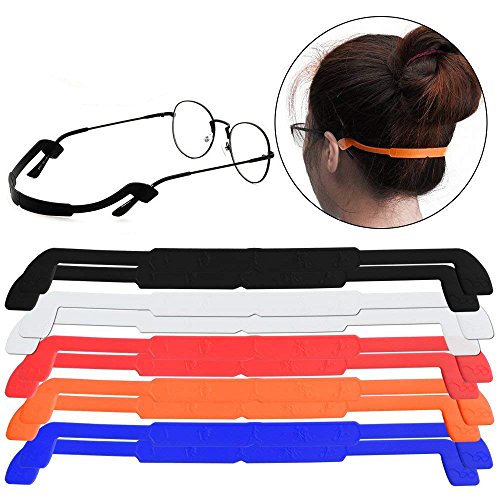 [10 pièces/paquet] Sangle de lunettes en silicone pour lunettes de sport antidérapantes élastiques pour lunettes de soleil pour homme et femme, couleur aléatoire Cover