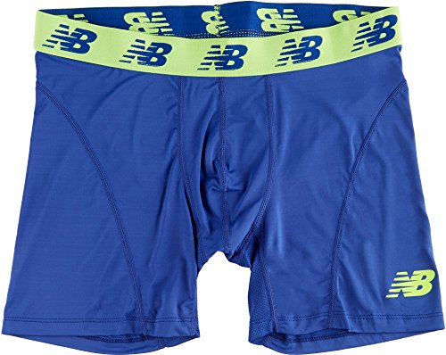New Balance Men's Ice Boxer Brief, Marine Blue, Large