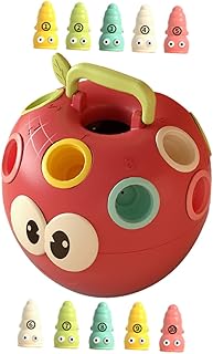 Toyvian 1 Conjunto Apple Kidcraft Playset Quebra-Cabeça Brinquedos Crianças Blocos De Construção Número Correspondente Brinquedo Cor Correspondente Brinquedo Forma Placa Quebra-Cabeça