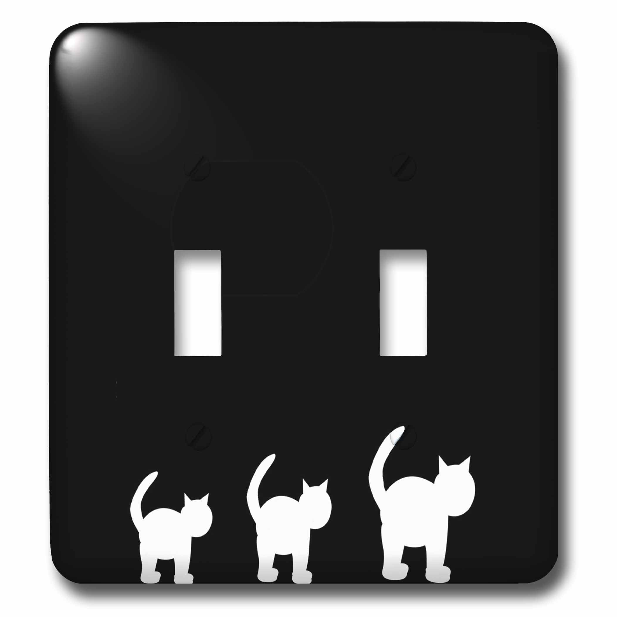 Interruptor doble para gatos con acabado brillante lsp_30994_2