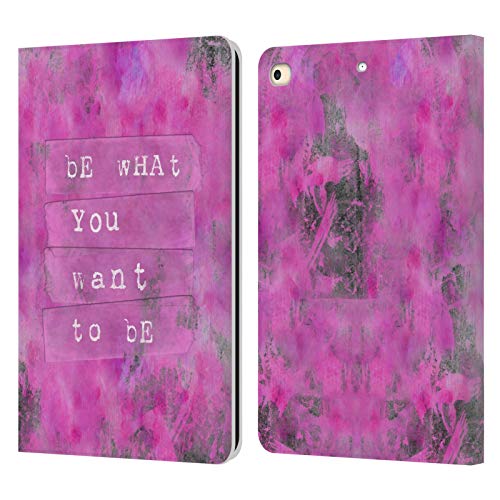 Étui iPad 9.7 2018 cuir portefeuille LebensArt Be What You Want