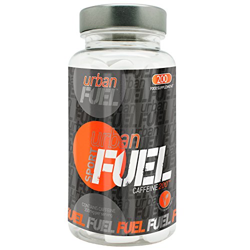 Urban Fuel Caffeine Support Tablets 200mg - Pure 100% Stimulant Pills for Alertness & Brighter Awareness