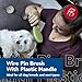 Coastal Pet Safari Wire Pin Brush - No-Slip Plastic Handle for Short and Long Pet Hair - 9.25