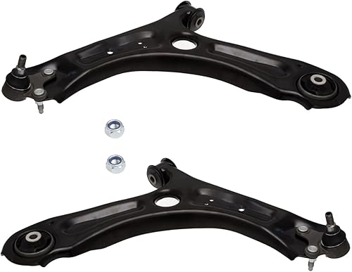 AUQDD 2 piezas de suspensión (para sedán de 4 puertas) brazo de control inferior delantero y conjunto de rótula compatible con Volks-wagen Je-tta