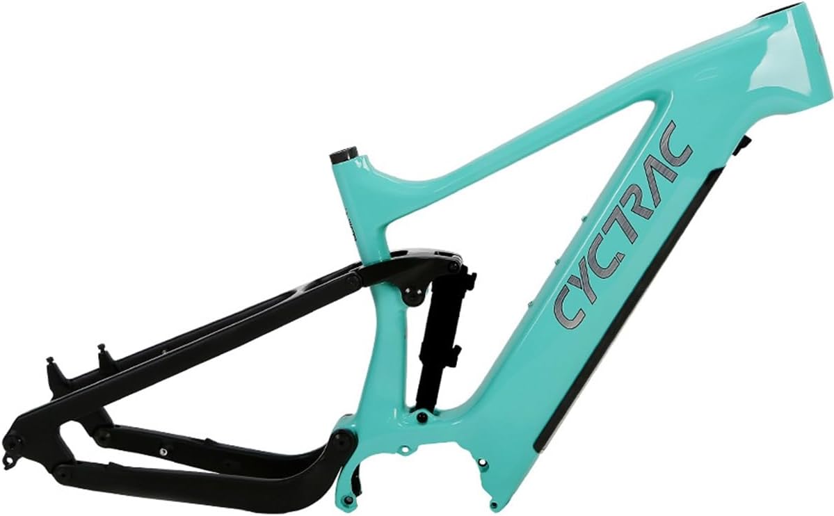 Carbon Fiber E-Bike MTB Frame 17 ''Soft Tail Mountain Bike Frame 27.5/29er Shock Absorbing Bicycle Frame 140mm Frame Travel Boost 12 * 148mm Routing Internal