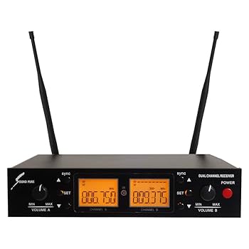 SOUND PURE デュアルチャンネルワイヤレスシステム w/ヘッドセット×2 Amazon | SOUND PURE SPH8022-WEMBK2 デュアルチャンネル