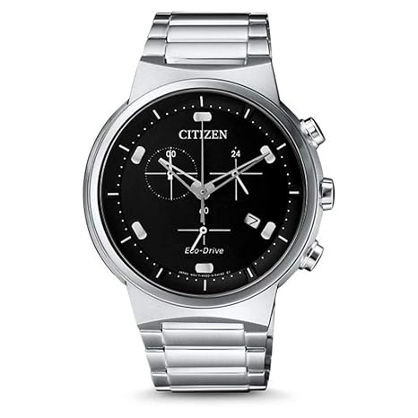 Citizen Chronograph Black Dial Mens Watch-AT2400-81E