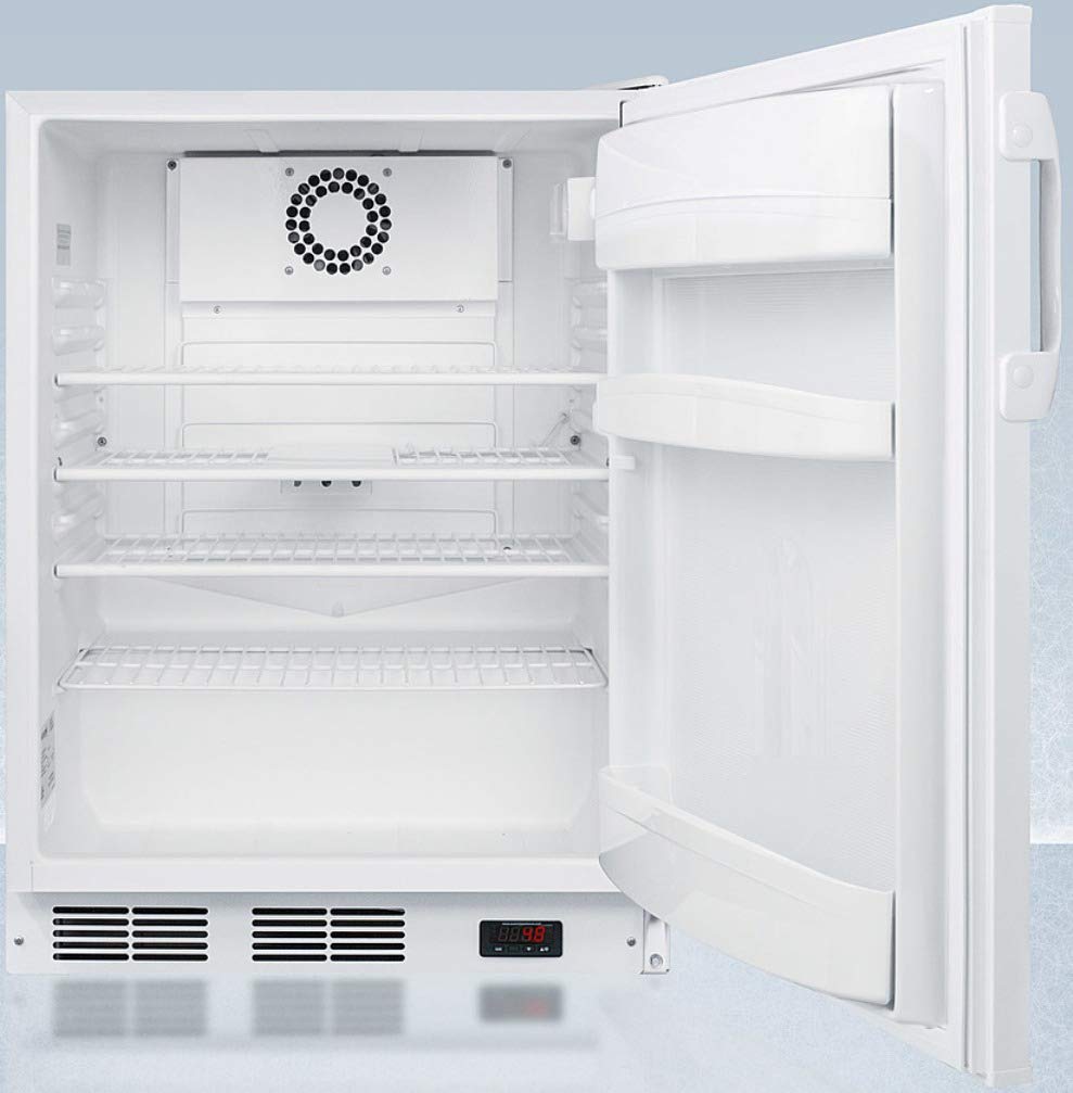 Summit Appliance Accucold Ff6lwbiplus2ada 24-Inch Wide Built-In All-Refrigerator - ADA Compliant; White; Nist Calibrated Temperature Display; Digital Thermostat; Rhd (Right-Hand Door Swing) on Fridge.com - View 2