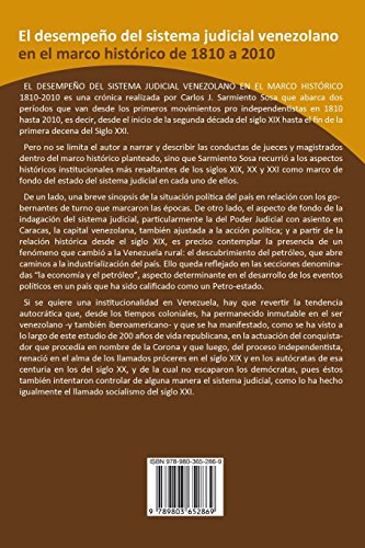 El Desempeño del Sistema Judicial Venezolano En El Marco Histórico de 1810 a 2010