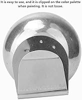 Vista 7 de Taza de paleta de acero inoxidable - Taza de pintura al óleo de boca grande - Contenedor de paleta de doble inmersión para Ding (# 9)