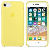 Evita rasguños y golpes Funda para iPhone 7/8 Carcasa Silicona Suave Colores del Caramelo con Superfino Pelusa Forro,Anti-rasguños Teléfono Caso para Apple iPhone 7/8 (iPhone 7/8, Amarillo limon)