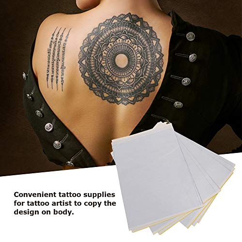 Anself transfer tattoo paper,100 Sheets Multifunctional A4 Transfer Paper for Tattoo Practice Apply with Transfer Paste (Not Included) - Thumbnail 5