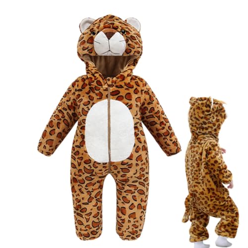 Costume chaud pour tout-petit garçon combi tigre lavable qui protège du froid