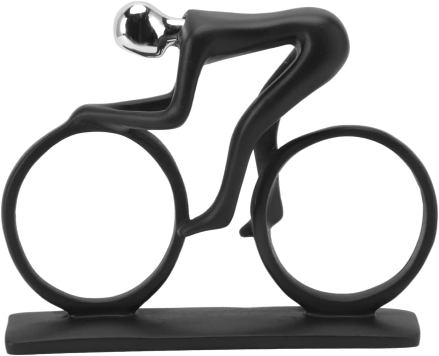 JUKKRE Sculpture Decorations Art Modern Decoration Modern Statue Bicycle Figurine Abstract Sculpture Aesthetic Sculpture Polyresin Arts Gifts Womens Gifts Miss Wine Cabinet Racing Car