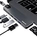 Produktbild USB-C-Hub-Adapter für MacBook Pro 2020/2019/2018-2016, MacBook Air 2018/2019/2020, ENKLEN 7-in-2 Type-C Dongle mit Thunderbolt 3 100W PD, 4K HDMI, Gigabit Ethernet, 2 USB 3.0, SD/TF Kartenleser