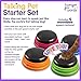 Hunger for Words Talking Buttons Starter Set - Recordable Buttons to Teach Your Dog to Communicate, Dog Training Games, Plastic, Multicolor