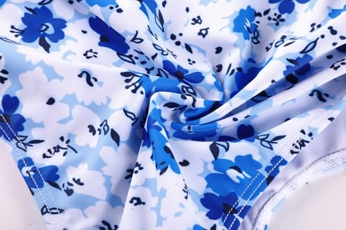 Image of GRACE KARIN Girls Bathing Suit Adjustable Taniki Swimsuit Tie Front 4 Piece Bikini Set with Kimono Cover Up 6-14