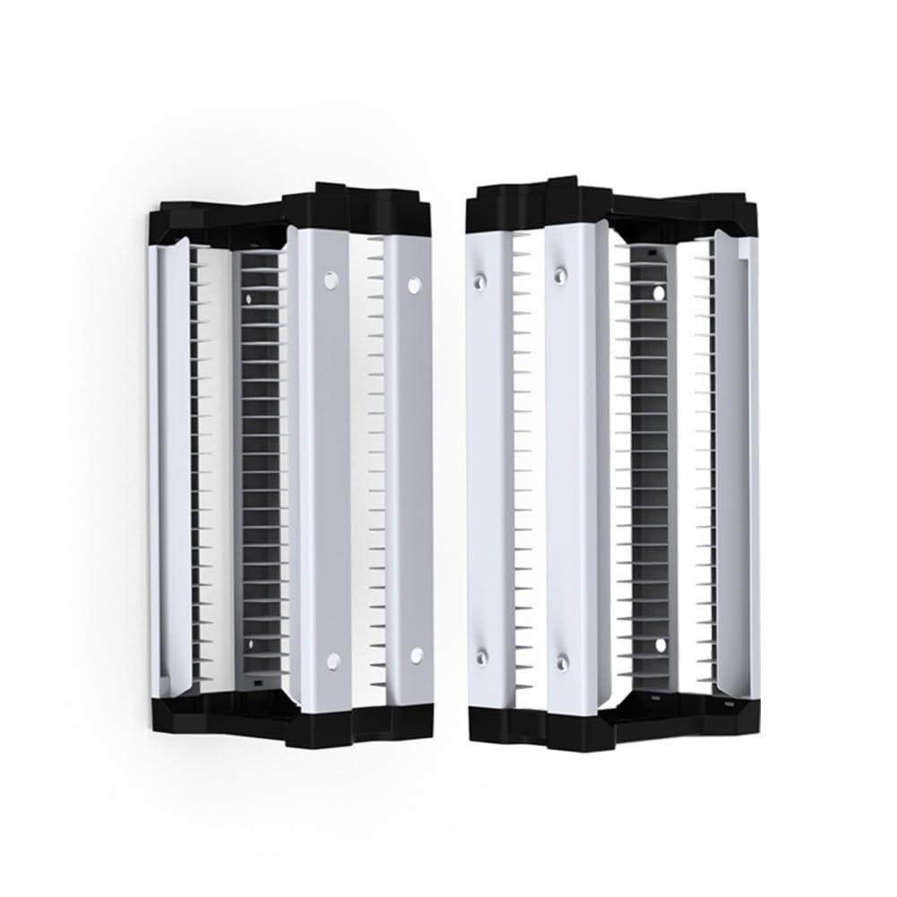 Torre portaoggetti bianca per videogiochi, organizer per console in ABS, per 46 giochi, con supporto per controller, mensola da gioco compatta per camera da letto e soggiorno