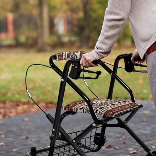 Image of Tribal Horse Rollator Walker Seat and Backrest Covers Easy to Install Accessories for Rollator Walkers Universal Walkers Seat Covers for Seniors Women Men