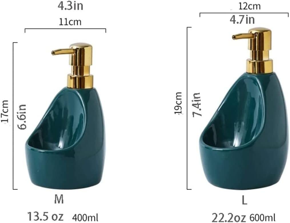 Il Contenitore da appoggio in Ceramica con vano portaoggetti può Contenere Solidi 13,5 Once e 22,2(Medium2)