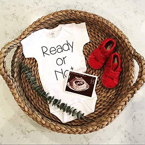 7 ate 9 Apparel Ready or Not Pregnancy Announcement Onepiece 0-3 Months - Thumbnail 2