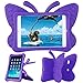 Xboun Butterfly Series EVA Shock Proof Protective Case for Apple iPad Mini 1/Mini 2/ Mini 3/Mini 4/Mini 5/Mini 6 (Purple)