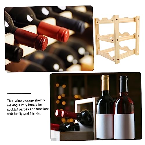 Soporte de Vino de Madera Compacto para 6 Botellas miniatura 4