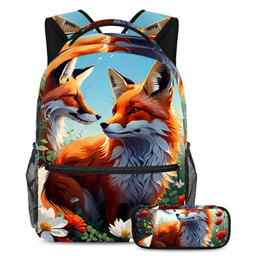 Cartables pour enfants et adolescents ensemble de 2 pièces sac à dos et trousse
