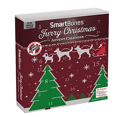 Smartbones SBM-00489H Holiday Advent Calendar 24 Count, Made With Real Chicken, Rawhide-Free Chews For Small Dogs thumb #2