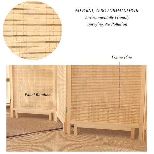 Séparateur de pièce portable en bois avec structure autoportante et modulable - 3