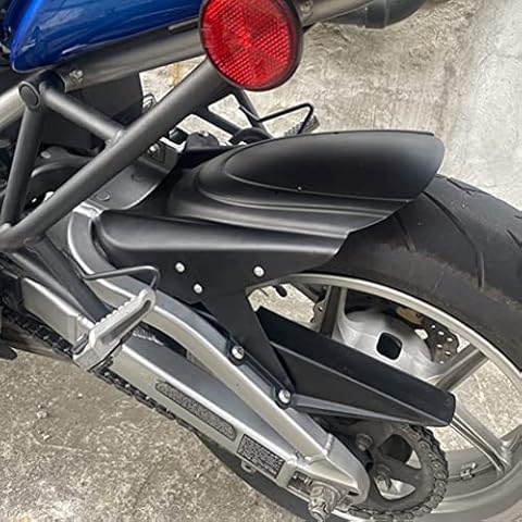 Lorababer Rear Hugger Fender Mudguard Wheel Cover Tire Splash Guard Compatible with K-awasaki Versys 650 KLE650 Versys650 2007-2022 2015 2016 2017 2018 2019 2020 2021 (Black) Cover