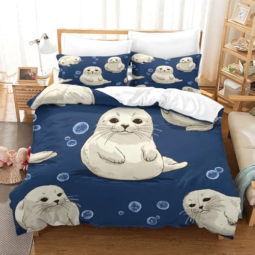 Housse de couette microfibre lavable machine avec drap et taies éclair lit ado Super King 3D - 3