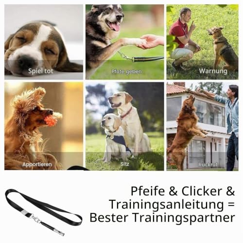 2 Stück Hundepfeife,Adjustable Hundepfeife Hochfrequenz Lautlos Pfeife Rückruf,Metall Erziehungshilfen Hundepfeife Rückruf,Hundetraining Hundepfeife Gegen Bellen,für Hundeausbildung(Schwarz,Weiß)