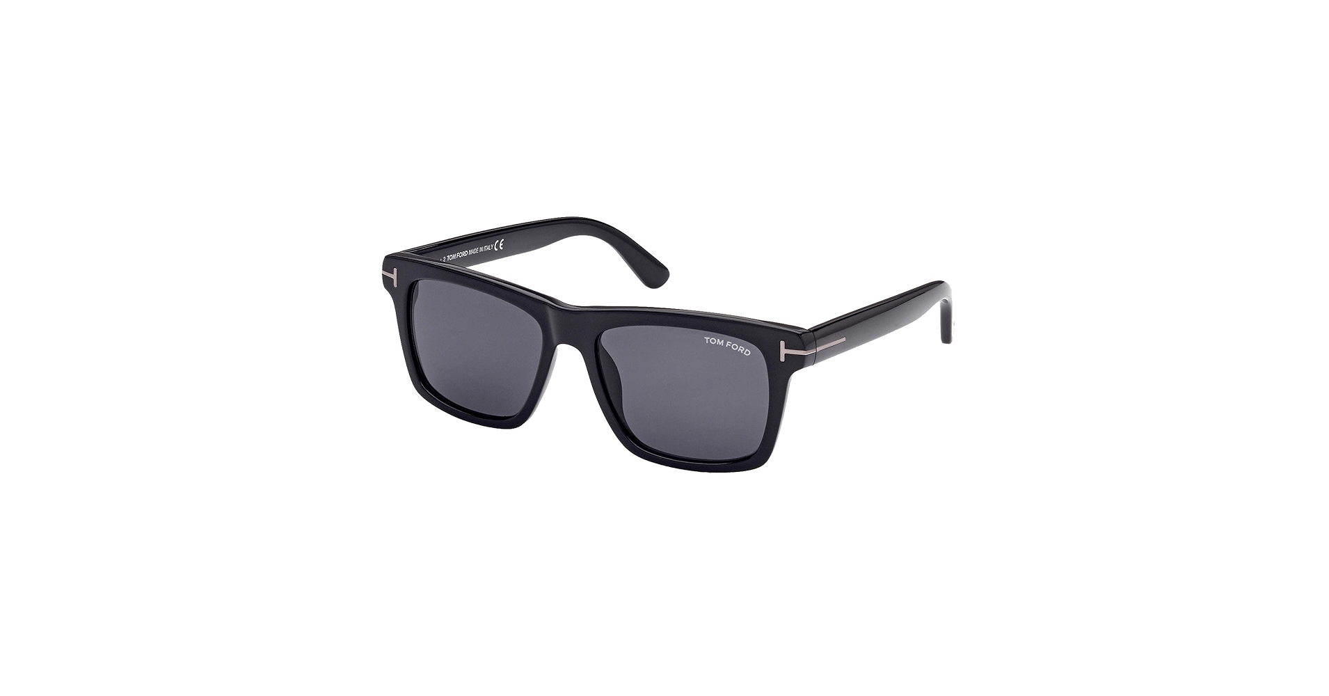 Amazon.com: Tom Ford BUCKEY-02 FT 0906-N Shiny Black/Grey 56
