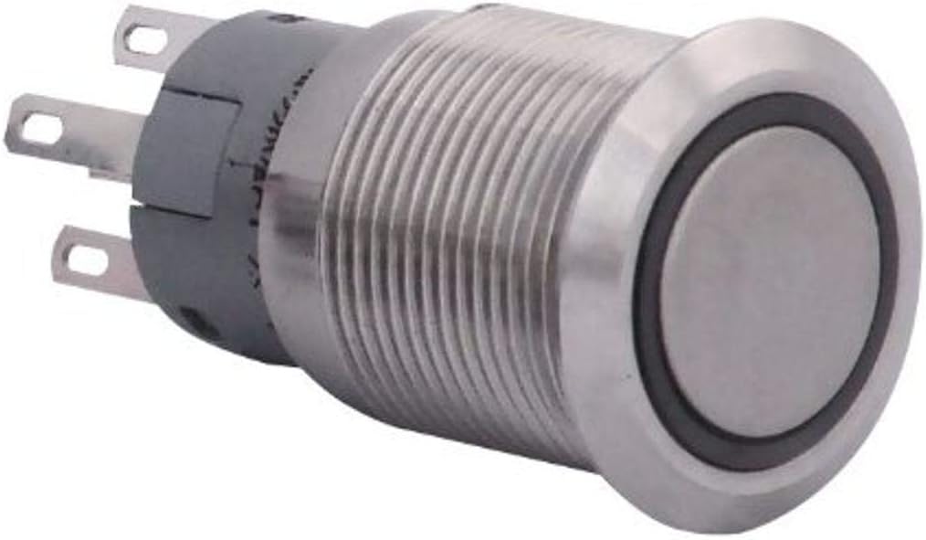 Plasmaglow 11010 Blue Stainless Steel LED Activator Switch (On/Off Version)